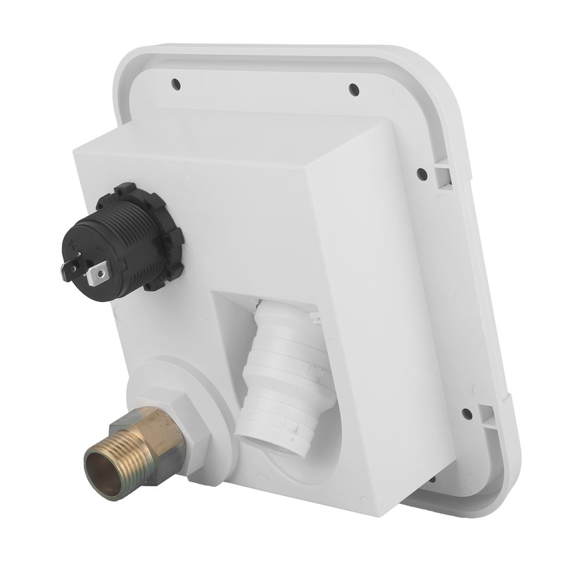 RV Water Inlet SquareShape with Cigar Lighter Pressure Filling Port