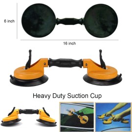 Equalizer Heavy Duty Double Locking Super Size Vacuum Suction Cups -Auto Glass cups SSC209