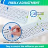 Flowild 4 Pcs 18 Inch Baseboard Register (Duct Opening Size)
