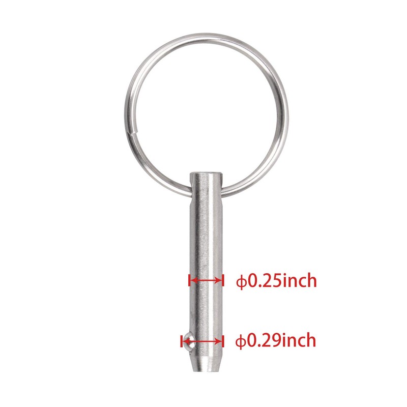 GANGUOLA Quick Release Pin Bimini Top Pins 1/4" Lanyard Boat
