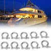 10pcs Bow Shackle Stainless Steel High Hardness D-Ring Anchor for
