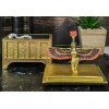Ebros Egyptian Isis With Open Wings Golden Jewelry Box Statue