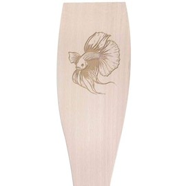 Large 'Siamese Fighting Fish' Wooden Cooking Spatula (SA00021270)