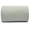 Versatile Sea Foam Twin Throw Blanket - 100% Cotton Waffle