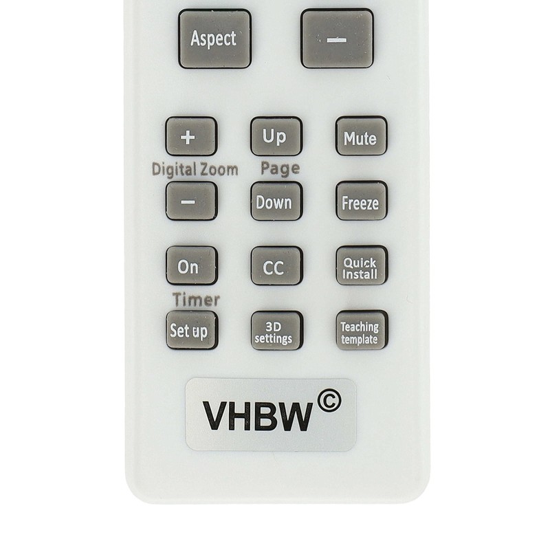 vhbw Remote Control Compatible with BenQ TH530, TH535, TH681, TH682ST,