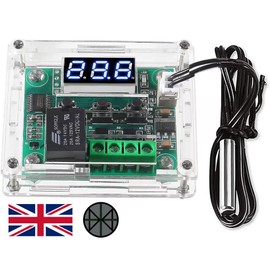 XH W1209 Temperature Controller Module with Case, Display Digital Thermostat Module with Waterproof NTC Probe -50~110℃ Electronic Temperature Temp Control Module Switch with Case