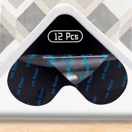 banpa Non-Slip Mat for Carpet, Pack of 12, Washable and Reusable Carpet Non-Slip Underlay, Non-Slip Pads Made of High-Quality Materials to Prevent the Carpet from Slipping