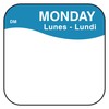 DayMark Day of the Week Dissolvable Label, Monday, 3/4" x