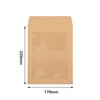 Full Window Envelopes [8 Pack] Envelopes, Kraft Paper, Square Envelopes,