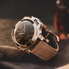 AIYIRUO Watch strap, vintage leather replacement strap, strap for watches, genuine leather replacement strap, 20 mm, 22 mm, 24 mm, 26 mm for Panerai