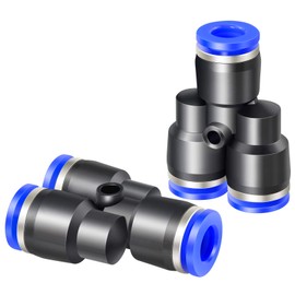TAILONZ PNEUMATIC 6mm OD Y Spliter Plastic Push to Connect Fittings 3 Ways Tube Connect Push Fit Push Lock PY6 (Pack of 2)