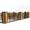 War World Gaming Spooky Fence with Gates and Pillars by