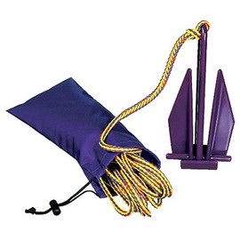 AIRHEAD Lightweight Fluke Anchor with Rope and Storage Bag