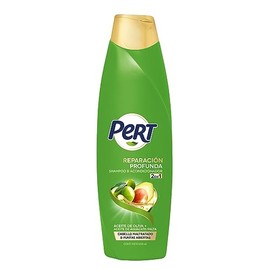 PERT, Shampoo 2 en 1 Olivo y Aguacate | Limpia y desenreda tu cabello, 650 ml