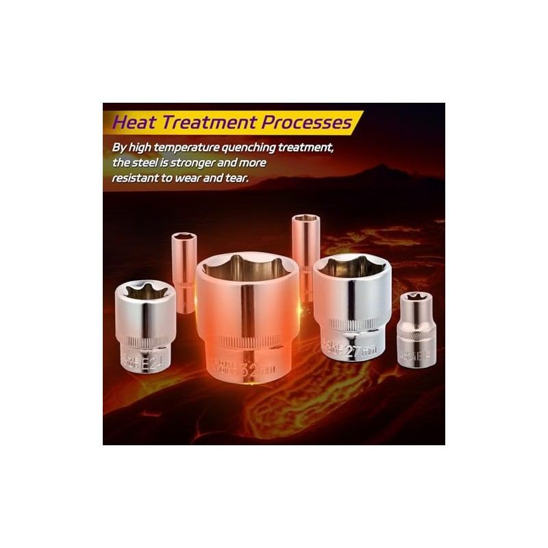PIRIPARA 108 Piece Mechanics Tool Set Metric And Standard 1/4"