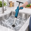 Pneumatic Drain Blaster for Clogged Toilets & Sinks – Stainless