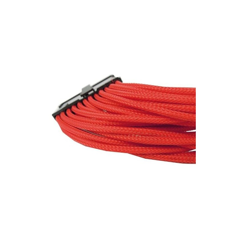 Red Braided 24-pin ATX Extension