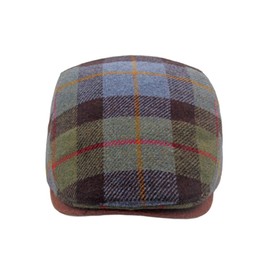 WITHMOONS Tartan Plaid Flat Cap - Irish Ivy Driving Golf Newsboy Hat YZ30229 (Green)