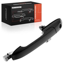 A-premium - Manija de Puerta Exterior Delantera Derecha del Lado del Pasajero con Ojo de Cerradura Compatible con Honda Pilot 2003 2004 2005, Color Negro Texturizado, Reemplazo# 72140-s9v-a01za
