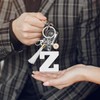 Ximalun Alphabet Initial Letter Keyring Sunflower Keyring Letter A-Z Keyring
