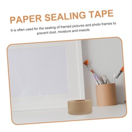 Operitacx 2 Rolls of Tape Cardboard Tape Made of Paper Writeable Flat Tape Multifunctional Tool Waterproof Packaging Tape Household Accessories Sealing Tape Kraft Paper