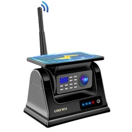 URFRU Magnetic Wireless Backup Camera, Solar Charging, 9600mAh Battery, 170° Wide-Angle, IP69 Waterproof, No Wiring, Easy Install for Truck, Simi-Truck, RV, Trailer, Van, SUV, Car