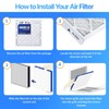 Filter King 8x12x1 Air Filter 4-PACK MERV 8 Actual Size