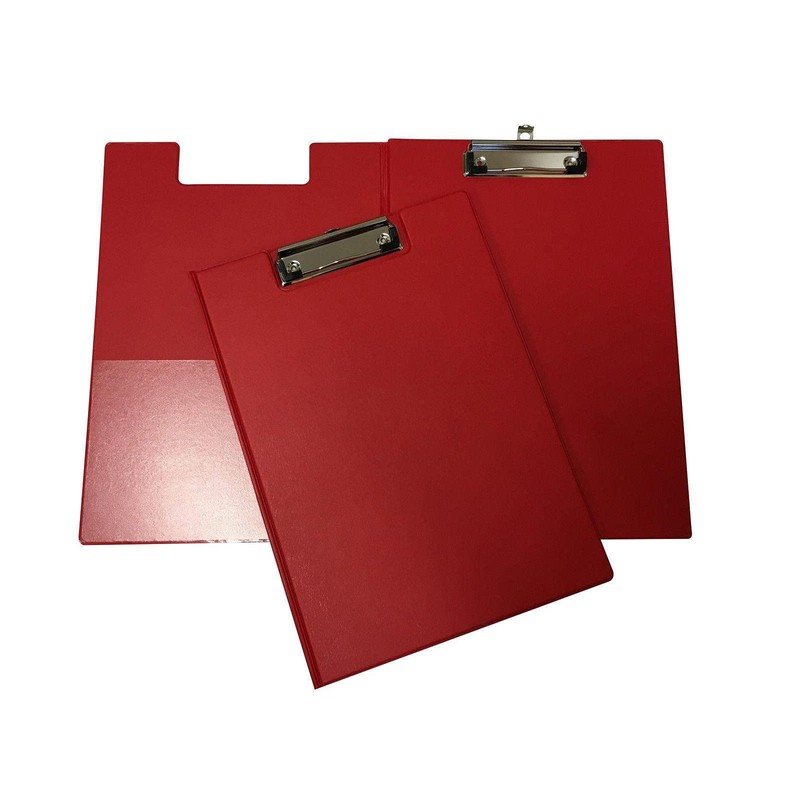 Janrax A4 Red PVC Foldover Clipboard