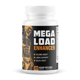 Mega Load Enhancer - Semen Fertility Booster Supplement for Men - Increase Load Health, Taste, Fertility Supplement - 3rd Party Tested Formula - 9 Active Ingredients - 60 Capsules for Adults