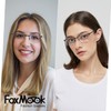 FoxMook 5-Pack Reading Glasses for Men Women Half Frame Spring