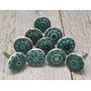 ARTISNO Green Ceramic Knobs Kitchen Cabinet Drawer Knobs Hardware Knobs