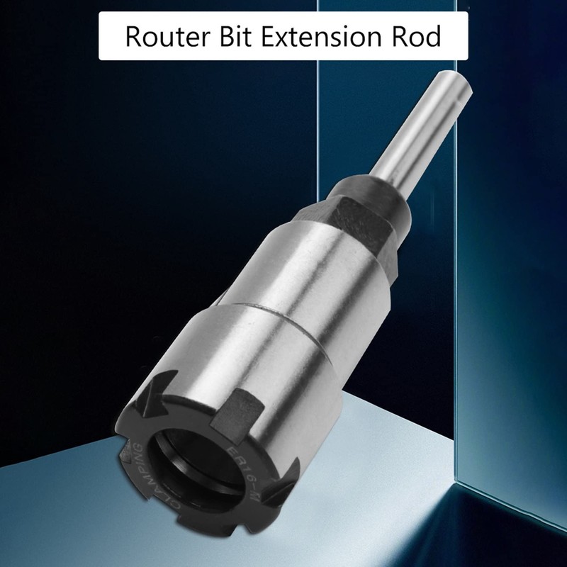 PRATYAHARA 1/4 Inch ER16 Router Collet Adapter Extension Chuck Rod