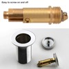 2 x Basin Sink Clicker Pop Up Bolt Basin Bath