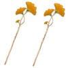 VICASKY Hair Sticks Ginkgo Leaf Hairpin Women's Updo Hair Accessories