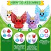 4pcs Angel Rubber Duck Car Decor with Glitter Wings (Purple/Blue/Red/White)