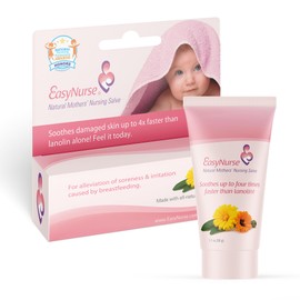 Easynurse Nursing Salve | All-Natural Nipple Balm for Sore, Cracked & Irritated Nipples | Postpartum Essentials | Lanolin Nipple Cream Safe for Breastfeeding | Breastfeeding Essentials | 1.1oz (30g)