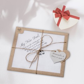 W&F GIFT Father Of The Groom Gifts | Wedding Handkerchief Gift for New Dad | Father In Law Gifts from Daughter In Law