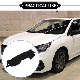 VekAuto Dash Cover Compatible for Subaru Legacy 2004-2009, Non-Slip Polyester Black Blue Center Console Dashboard Cover Pad Carpet