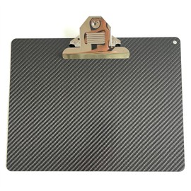Carbon Fiber Clipboard,Rigid Clipboard with High Capacity Clip,Heavy Duty Clipboard for Letter Size and A4 Paper,for Classrooms, Office, Restaurants, Doctor Offices(Horizontal)