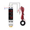 Digital Display Energy Meter Din Rail Mounted Volts Amps Hertz
