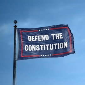 Defend The Constitution Political Statement Flag - 3x5 ft High-Durability Polyester Fade-Resistant, Weatherproof Outdoor/Indoor Banner