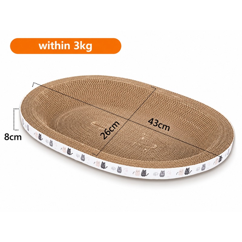 Corrugated Cardboard Cat Scratcher for Indoor Cats – Durable Scratching