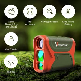 A-3280-GO Laser Range Finder for Golf, Hunting and Archery - 3000FT High Precision Distance Measuring Rangefinder - Professional Scan Fog and Speed Mode