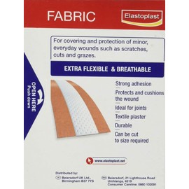 SIX PACKS of Elastoplast Fabric Extra Flexible Breathable 10 Pieces