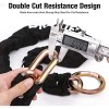 Candado Cadena Bicicleta Motocicleta BIGLUFU 10mm*1.2m Negro Llave