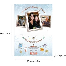 Advent Calendar, 2024 Advent Calendar, 25 Days Christmas Countdown Calendar with Collectible Decorations, 25 Days Countdown to Christmas Fan Items, Christmas Calendar Pockets
