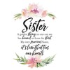 DEXSA Sister Wood Plaque with Inspiring Quotes 6 inches x