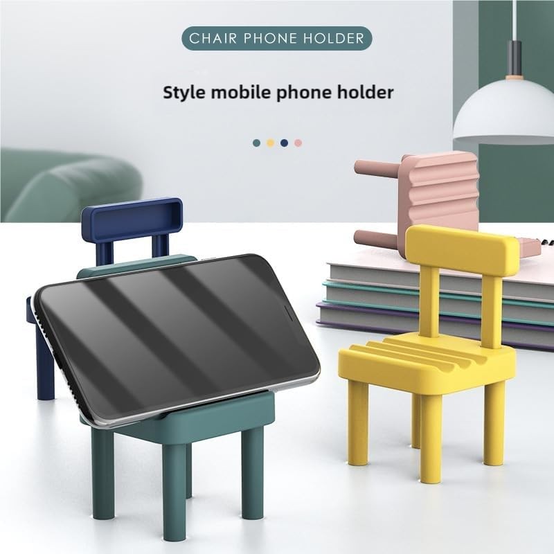 Mobile Phone Holder, Small Chair, Tabletop, Cute, Portable, Lazy Support