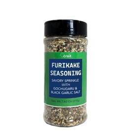 Nori Furikake Seasoning with Gochugaru and Black Garlic Salt, Furikake Rice Seasoning 7.62 Ounce