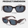 Yogo Vision Trendy Small Rectangle Sunglasses for Women Retro Fashion